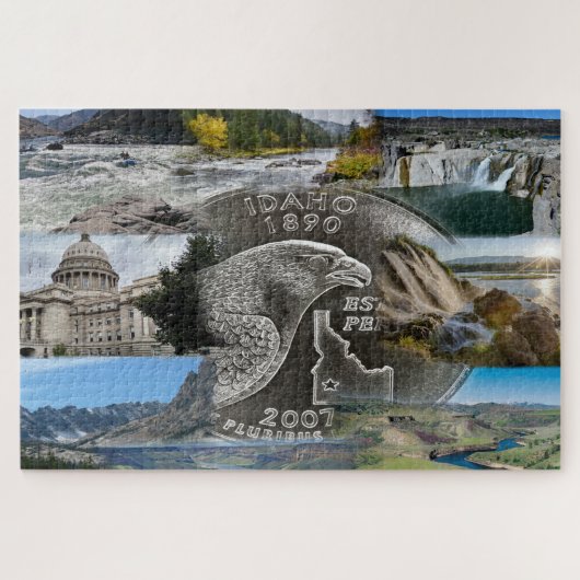 Idaho Staat Foto Collage 9 Bilder Jigsaw Puzzle (Horizontal)