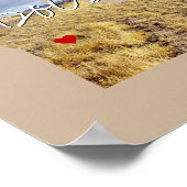 Idaho Staat Foto Einfügen und Ortsname Poster (Ecke)