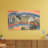 Idaho (Staat Hauptstadt/Blume) - Grosser Brief Leinwanddruck (Insitu (Wohnzimmer))