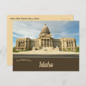 Idaho Staat Hauptstadt in Boise Idaho Postkarte (Vorne/Hinten)