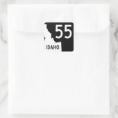 Idaho Staat Highway 55 Quadratischer Aufkleber (Tasche)