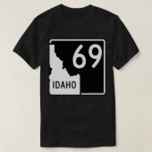 Idaho Staat Highway 69 Funny Premium T-Shirt (Design vorne)
