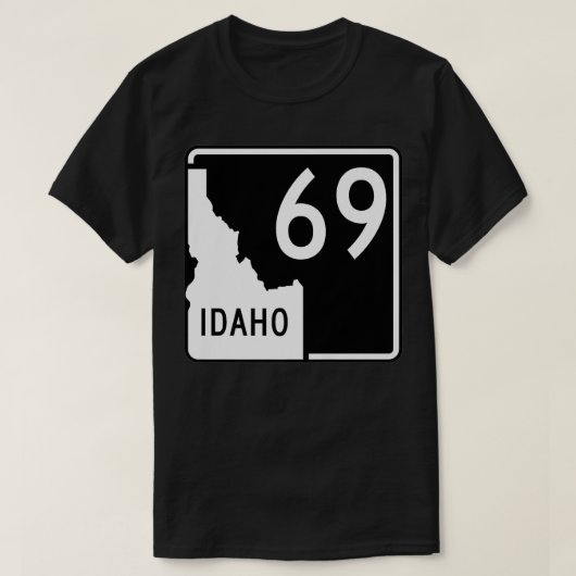 Idaho Staat Highway 69 Funny Premium T-Shirt (Design vorne)