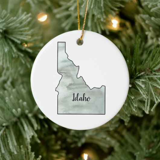 Idaho Staat Illustration Keramik Ornament (Baum)