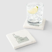 Idaho Staat Illustration Steinuntersetzer (Seitenansicht)