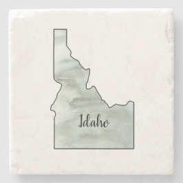 Idaho Staat Illustration Steinuntersetzer