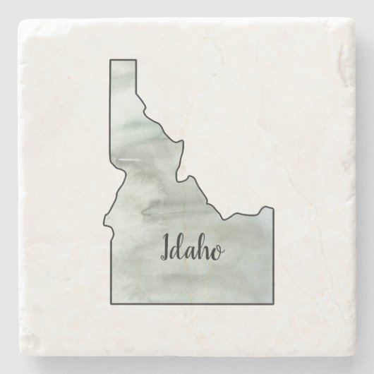 Idaho Staat Illustration Steinuntersetzer (Vorderseite)