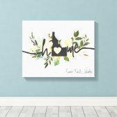 Idaho Staat Personalisiert Ihre Zuhause City Rusti Leinwanddruck (Insitu (Holzboden))