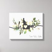 Idaho Staat Personalisiert Ihre Zuhause City Rusti Leinwanddruck (Vorderseite)