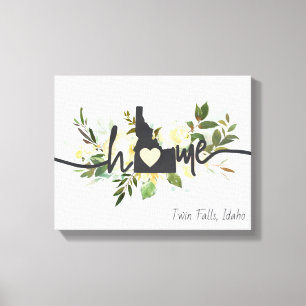 Idaho Staat Personalisiert Ihre Zuhause City Rusti Leinwanddruck