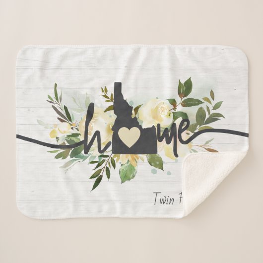 Idaho Staat Personalisiert Ihre Zuhause City Rusti Sherpadecke (Vorderseite (Horizontal))