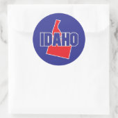 Idaho Staat Runder Aufkleber (Tasche)