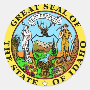 Idaho Staat Siegel Sticker