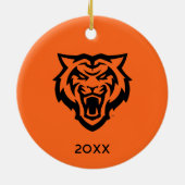 Idaho Staat University Bengals Spirit Design Keramik Ornament (Hinten)