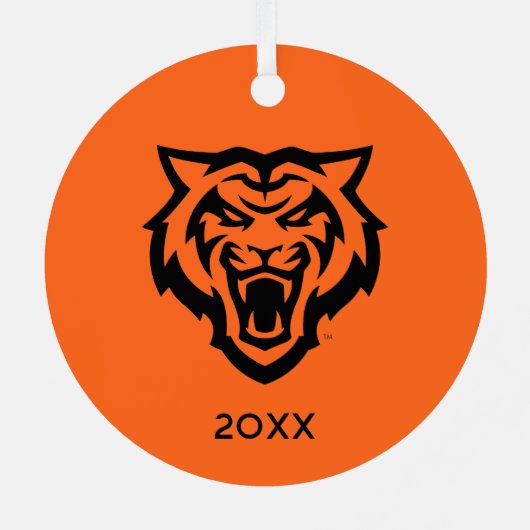 Idaho Staat University Bengals Spirit Design Ornament Aus Metall (Rückseite)