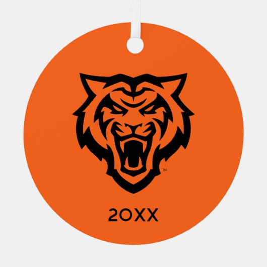 Idaho Staat University Bengals Spirit Design Ornament Aus Metall (Vorderseite)