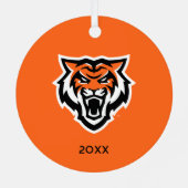 Idaho Staat University Bengals Spirit Design Ornament Aus Metall (Rückseite)