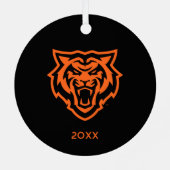 Idaho Staat University Bengals Spirit Design Ornament Aus Metall (Rückseite)