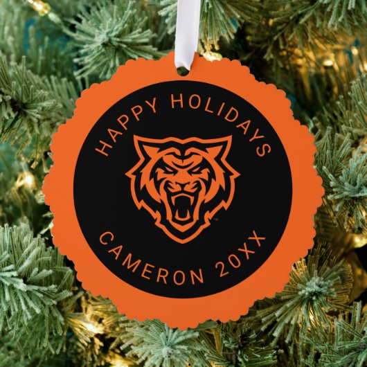 Idaho Staat University Bengals Spirit Design Ornament Karte (Insitu (Baum))
