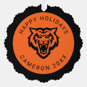 Idaho Staat University Bengals Spirit Design Ornament Karte (Rückseite)