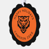 Idaho Staat University Bengals Spirit Design Ornament Karte (Links)