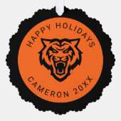 Idaho Staat University Bengals Spirit Design Ornament Karte (Vorderseite)