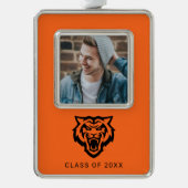 Idaho Staat University Bengals Spirit Design Rahmen-Ornament Silber (Vorderseite)