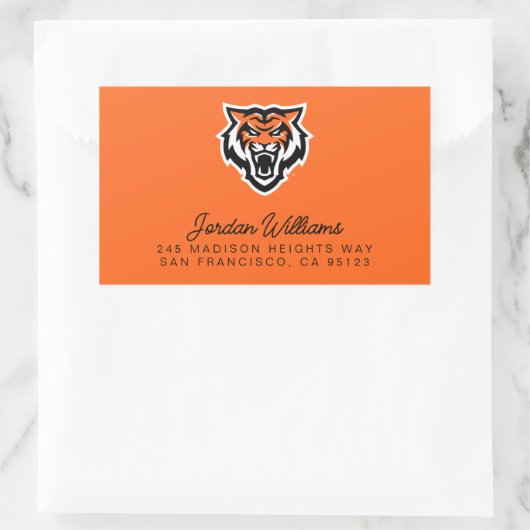 Idaho Staat University Bengals Spirit Design Rechteckiger Aufkleber (Tasche)