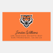 Idaho Staat University Bengals Spirit Design Rechteckiger Aufkleber (Vorderseite)