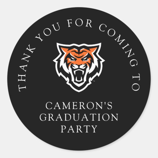 Idaho Staat University Bengals Spirit Design Runder Aufkleber (Vorderseite)