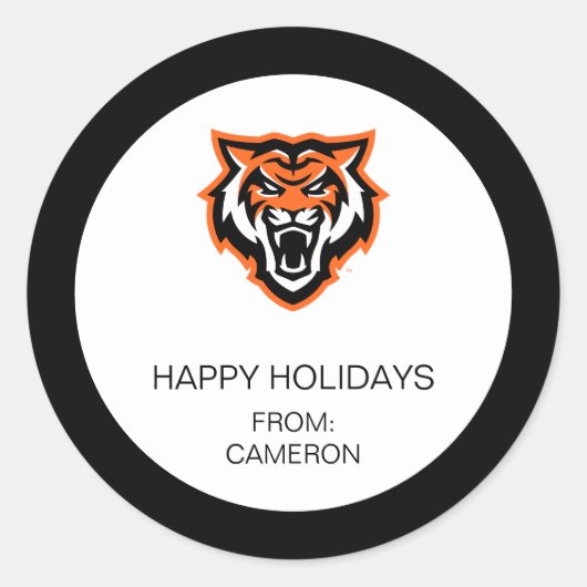 Idaho Staat University Bengals Spirit Design Runder Aufkleber (Vorderseite)