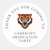 Idaho Staat University Bengals Spirit Design Runder Aufkleber (Vorderseite)