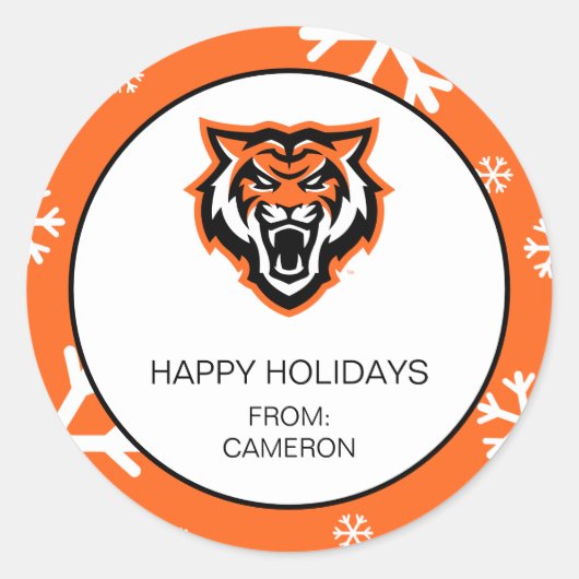 Idaho Staat University Bengals Spirit Design Runder Aufkleber (Vorderseite)