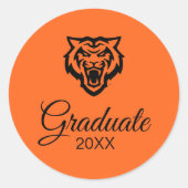 Idaho Staat University Bengals Spirit Design Runder Aufkleber (Vorderseite)