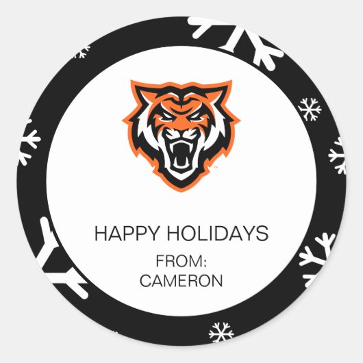 Idaho Staat University Bengals Spirit Design Runder Aufkleber (Vorderseite)