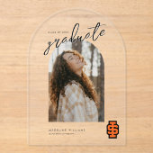 Idaho Staat University Bold Bengals Logo Acryleinladungen (Vorderseite)