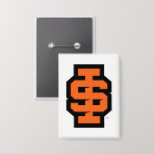 Idaho Staat University Bold Bengals Logo Button (Vorderseite/Rückseite)