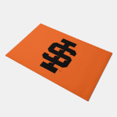 Idaho Staat University Bold Bengals Logo Fußmatte (Schrägansicht)