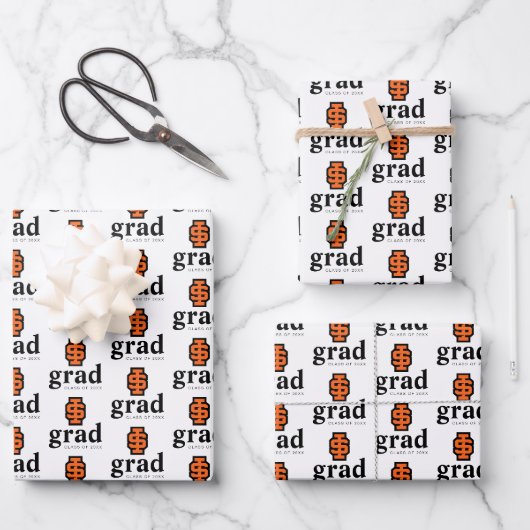 Idaho Staat University Bold Bengals Logo Geschenkpapier Set (Vorderseite)