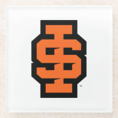 Idaho Staat University Bold Bengals Logo Glasuntersetzer (Vorderseite)
