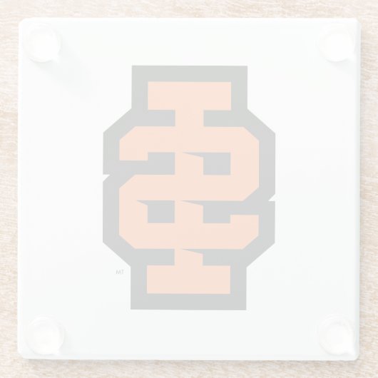 Idaho Staat University Bold Bengals Logo Glasuntersetzer (Rückseite)