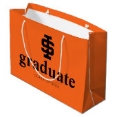 Idaho Staat University Bold Bengals Logo Große Geschenktüte (Rückseite Schrägansicht)