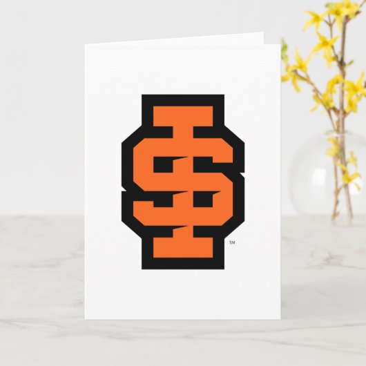 Idaho Staat University Bold Bengals Logo Karte (Gelbe Blume)