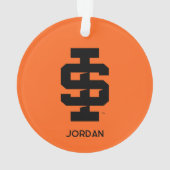 Idaho Staat University Bold Bengals Logo Ornament (Rückseite)