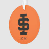 Idaho Staat University Bold Bengals Logo Ornament (Vorderseite)