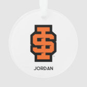 Idaho Staat University Bold Bengals Logo Ornament (Rückseite)