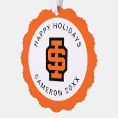 Idaho Staat University Bold Bengals Logo Ornament Karte (Links)