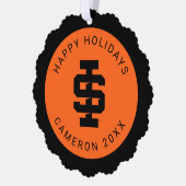 Idaho Staat University Bold Bengals Logo Ornament Karte (Links)