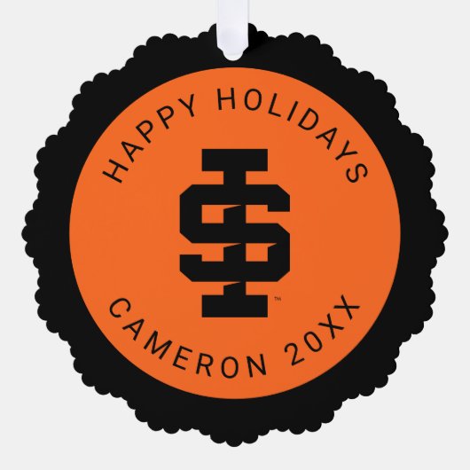 Idaho Staat University Bold Bengals Logo Ornament Karte (Vorderseite)