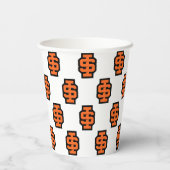 Idaho Staat University Bold Bengals Logo Pappbecher (Rückseite)